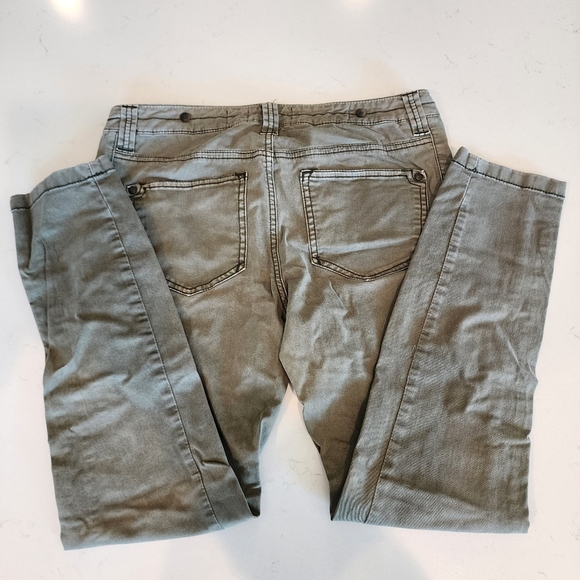 {Anthro} Pilcro & the Letterpress Tiri Olive Cargo Pants Women's Size 4 Petite - Picture 6 of 12